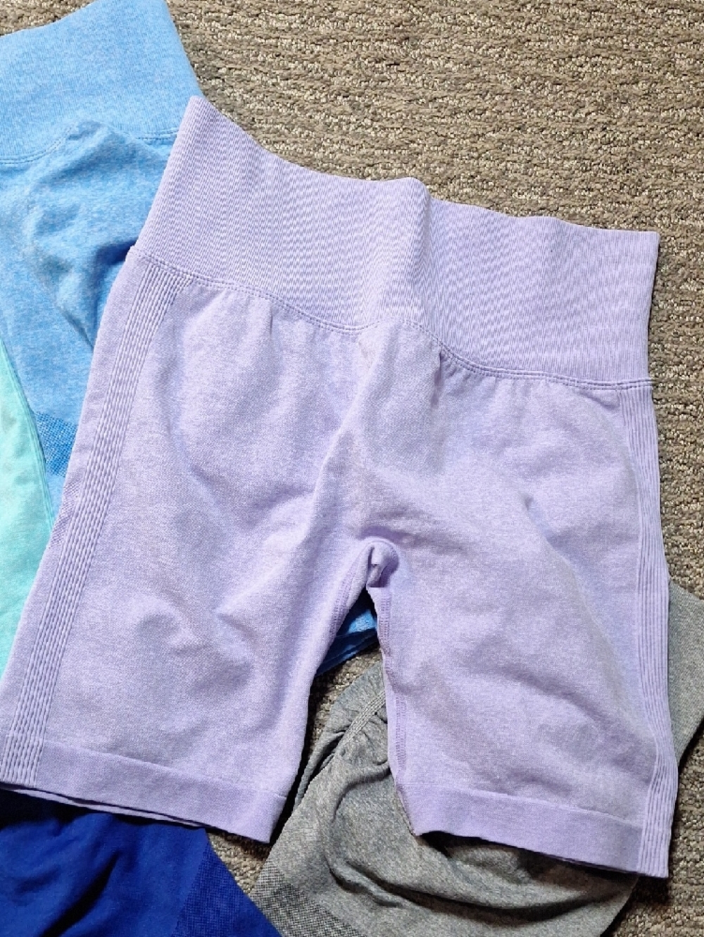 Womens Seamless Butt Scrunching Shorts - Multi Color Pack - Gym Shorts - Picture 11 of 14